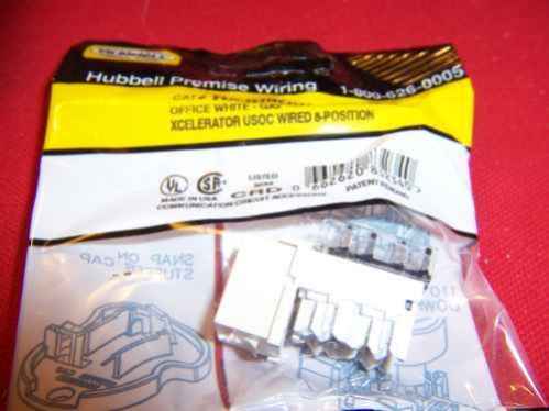 New Hubbell Hxju8Ow Jack Hxj 8 Position Xcelerator 8 Po