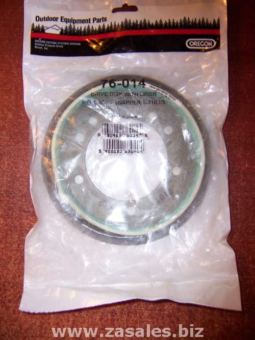 Oregon Replacement Drive Disk With Liner Snapper Part Number 76-014