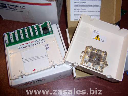 Cooper Wiring  CSH-6  8 Voice 8 Video Phone Cable Splitter PANEL