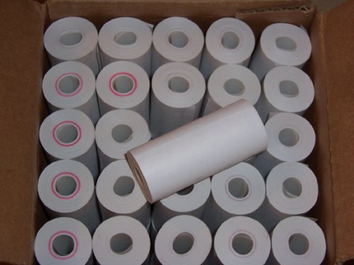 50 Small Rolls Verifone Printer Paper Ncr# 5780053291