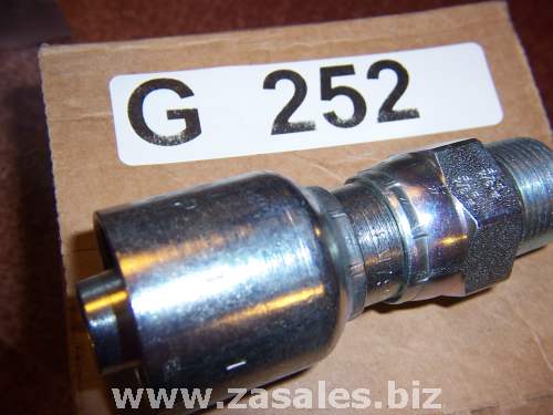 11343-12-12 Parker 3/4 Male NPT  3/4 hydraulic crimp Hose Fitting