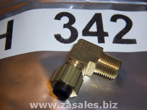 Eaton 1269x4 Brass Male Elbow (1/4 Tube poly O.D. x 1/8 Male Pipe)