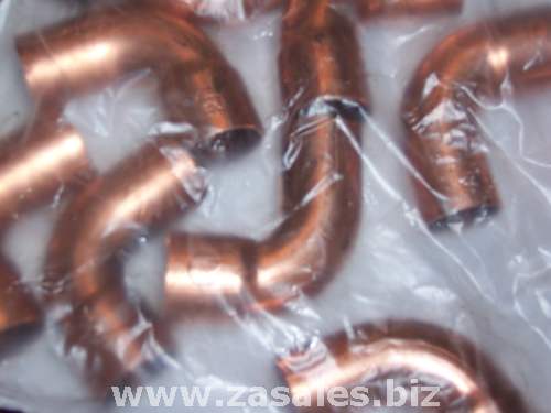 Mueller Industries WB02344 Streamline Tube Elbow, 1 inch, FTG x Wrot Copper Fittings, 90 Deg