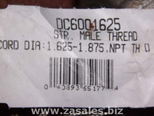 DC6001625 COOPER GRIP STRAIN REL DC 1.625-1.875 2.0 NPT