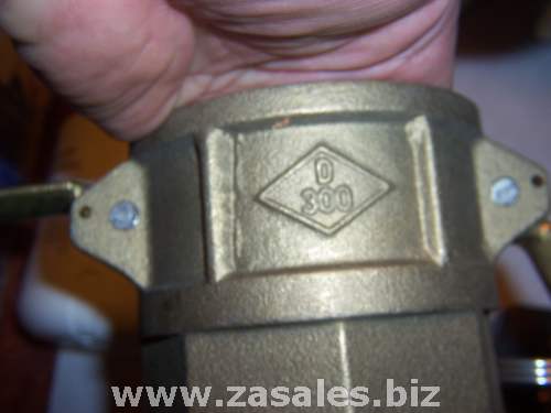 DIXON Cam and Groove Coupler 3 In NPT Female Quick Coupler Brass