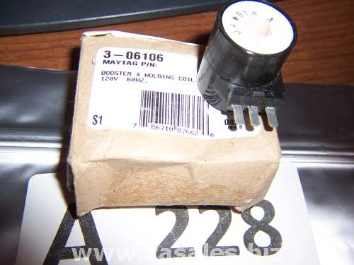 Maytag Coil 3-06106 Booster & Holding coil Use 12001349