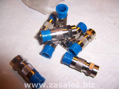 PPC cmp6 RG-6 connectors dish approved Weatherproof Blue