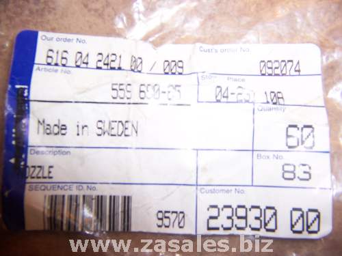 Alfa Laval replacement nozzle 559 690-85  559690-85