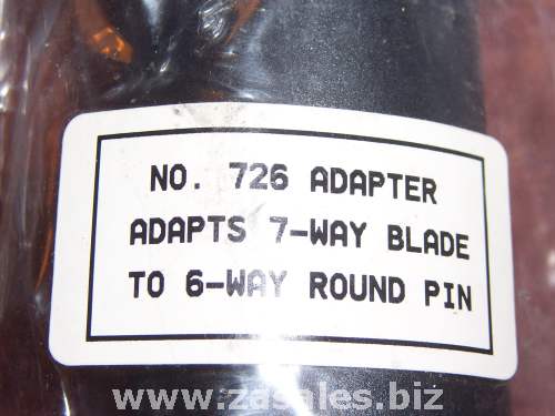 Curt 57261 7-Way Round RV to 6-Way Round Adapter