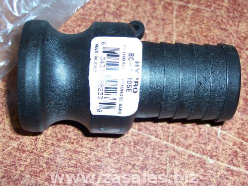 Hypro Pumps 1-1/4 Male Adapter / Hose Barb cam lock coupling sprayer