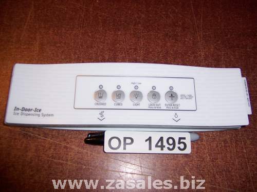 2318530W Refrigerator Door Push Button Panel Switch Overlay Whirlpool