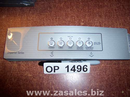 2318531US Refrigerator Door Push Button Panel Switch Overlay Whirlpool