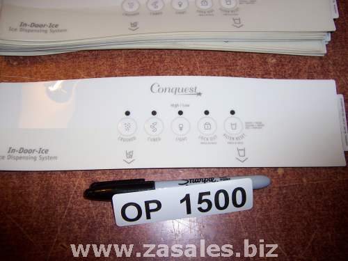 2318499T Refrigerator Door Push Button Panel Switch Overlay Whirlpool
