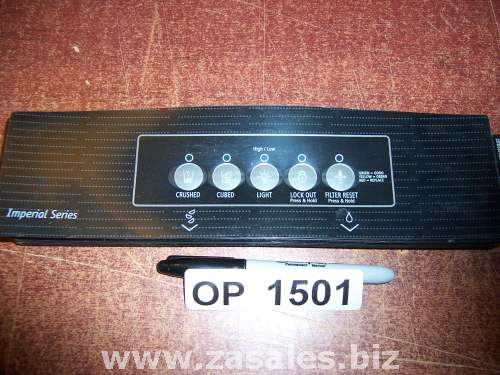 2318531B Refrigerator Door Push Button Panel Switch Overlay Whirlpool
