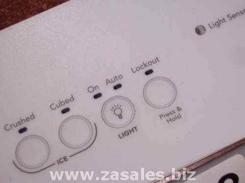 2318772W Refrigerator Door Push Button Panel Switch Overlay Whirlpool