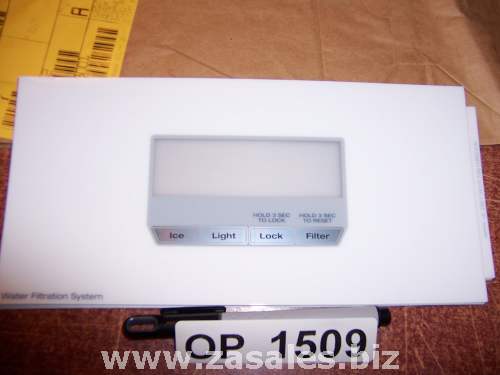 W10139874 Refrigerator Door Push Button Panel Switch Overlay Whirlpool