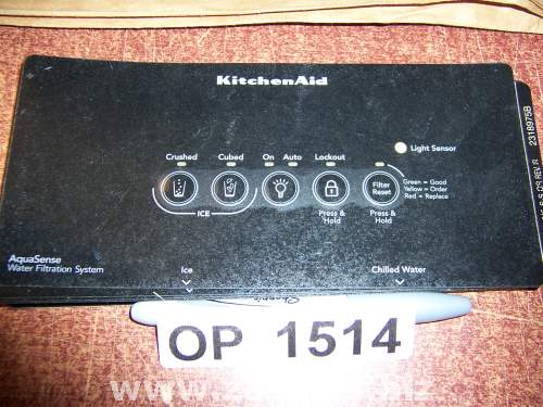 2318975B Refrigerator Door Push Button Panel Switch Overlay Whirlpool