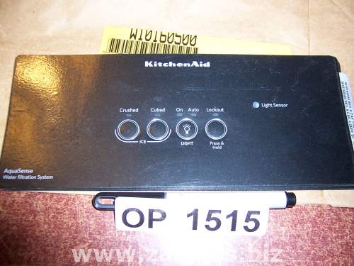 W10160500 Refrigerator Door Push Button Panel Switch Overlay Whirlpool