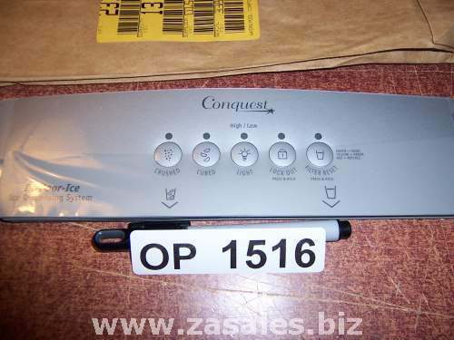 2318552US Refrigerator Door Push Button Panel Switch Overlay Whirlpool