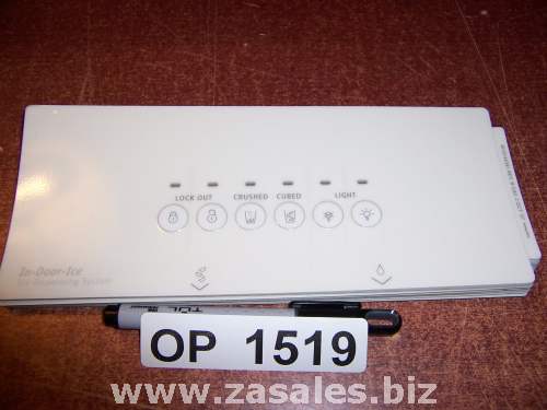 W10144391 Refrigerator Door Push Button Panel Switch Overlay Whirlpool