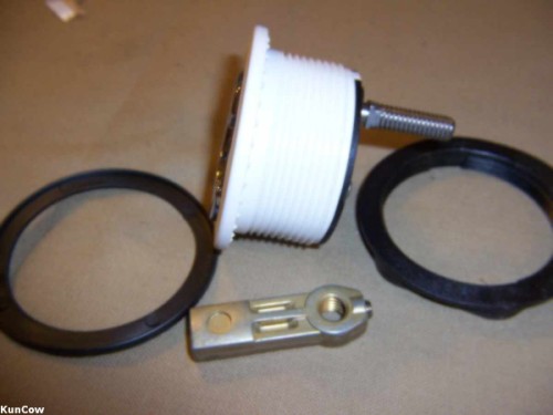 Perko Boat T-Latch 1092DP3WHT | White Flush Mount 2 1/2 Inch