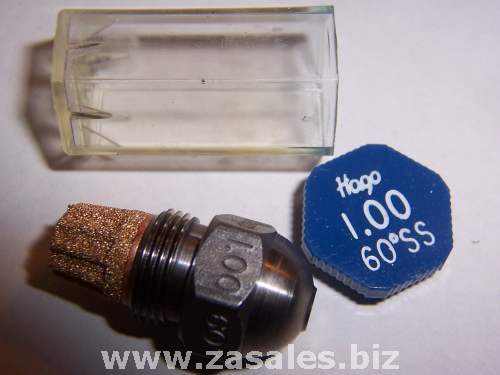 HAGO 1.00 GPH 60Γûæ SS SEMI SOLID NOZZLE 10060SS, 22380, 030G2160