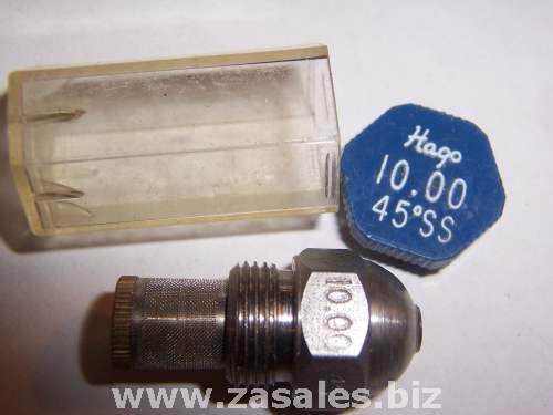 Hago Oil Burner Nozzle 10.00 45 Degree SS Stainless Steel 10.00-45 SS