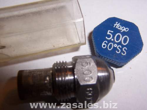 HAGO 5.00 GPH 60 DEGREE SS SEMI SOLID NOZZLE (50060SS, 23640, 030G2181)
