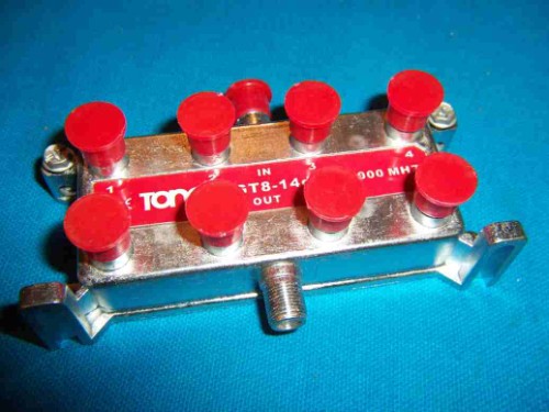 New 8 Way Cable Tv Line Splitter Cascade Style
