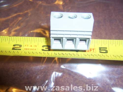 Weidmuller 1648300000 Terminal Block 3 pole 10.16 mm Solder PCB