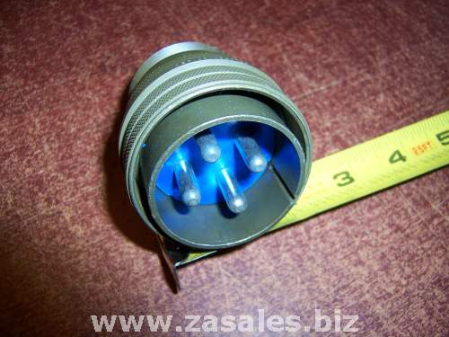 Amphenol 10-820075-17P Circular MIL Spec Connector 4P Straight Pin Plug Sz 32 Solder