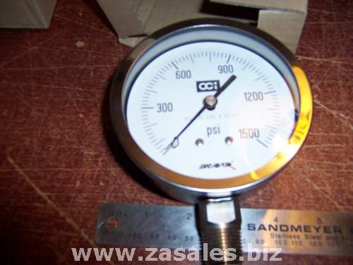 New OCI Instruments 1500 PSI Stainless Steel 1/2