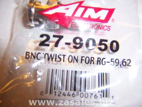 AIM Emerson 27-9050 AIM RG 59 BNC Twist on connector RG-59