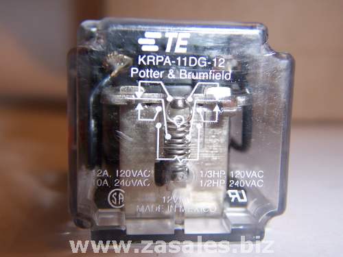 12v DPDT Relay  KRPA-11DG-12 TE Connectivity 10A 120V Contacts