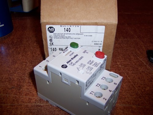 new Allen Bradley 140-MN-0063 Manual Motor Inicio 3 Pole 0.40-0.63 Amp