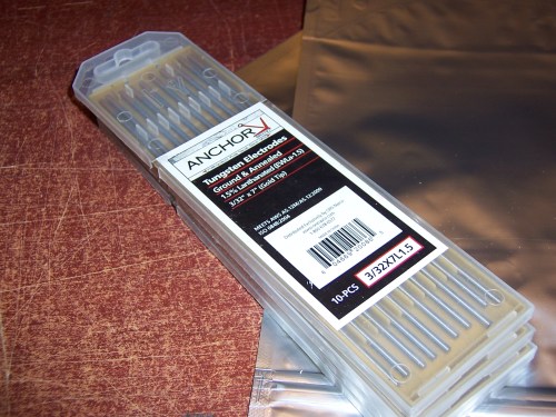 Anchor Brand Anchor 3/32x7 1.5% Lanth. Tungsten GOLD(10PK)