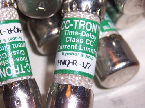 Buss FNQ-R-1/2 250V Time-Delay Fuse Cooper Bussman Class CC