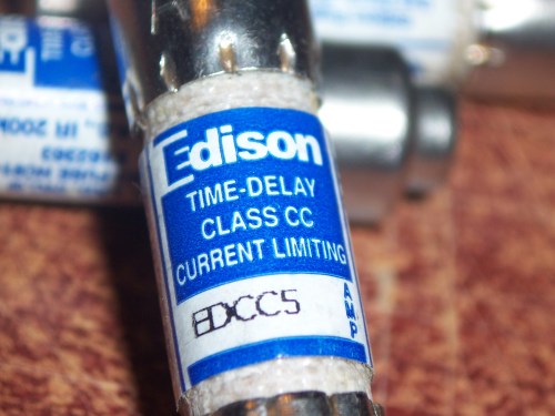 Edison Fuse EDCC5 Class CC Time Delay Fuse 5A 600V