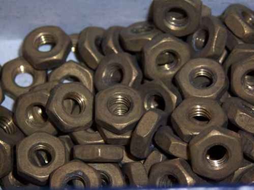 100 New Brass #10-32 10 - 32 Nut Machine Screw Rockford
