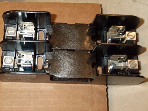 60307 Fuse Holder 30A 600V 2P Block Shawmut Type H & K
