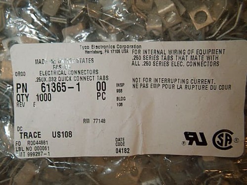 1000 TE Connectivity Part Number 61365-1