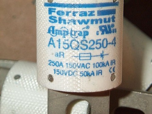 mersen/ferraz Shawmut A15QS250-4 fuse,250a,a15qs,150vac/dc