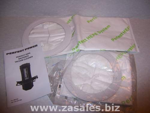 Perfect Power Backpack Vacuum Replacement HEPA bag