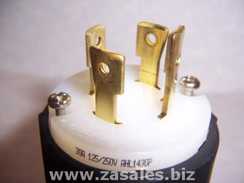 Cooper Wiring Devices AHL1430P 30-Amp 125/250-Volt Hart-Lock Plug
