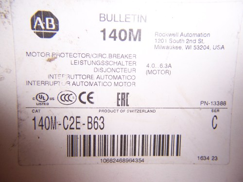 Allen-Bradley 140m-c2e-b63 Ser C