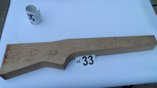 Rippled Cherry Gun Stock Blanks Gun Shotgun Rifle