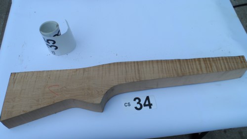 Rippled Cherry Gun Stock Blanks Gun Shotgun Rifle