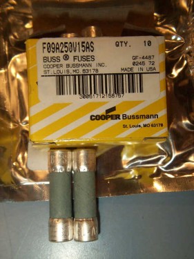 10 New Military Fuses, F09A250Vv15As