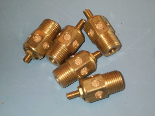 ASP-2SC Pneumatic Speed Control Muffler 1/4 NPT 40 Micron Sintered Bronze 300 psi