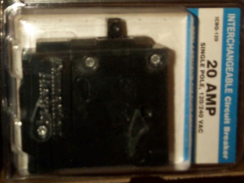 6 New Universal Fit Circuit Breaker 1P 20A Q-120